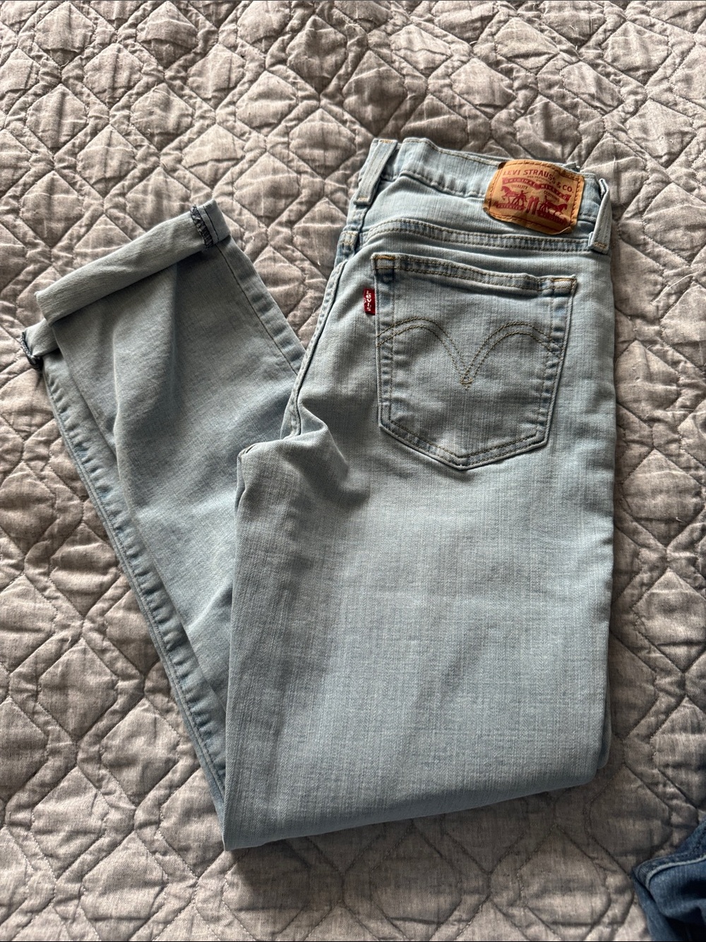 Levi's Women's Light Blue Skinny Jeans - High Rise